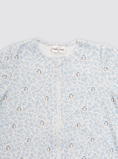 Pijama Burbuja con Mangas Pingüinos Azules