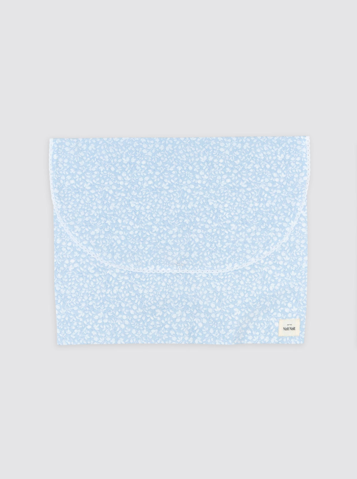 Bolsa de Ropa Grande con Tira Bordada Granadas Azul