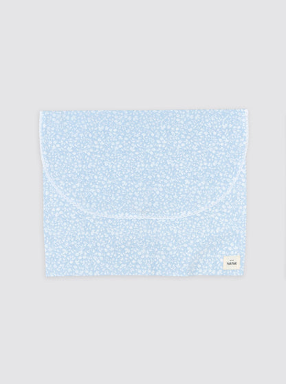 Bolsa de Ropa Grande con Tira Bordada Granadas Azul