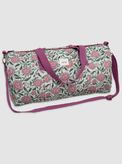 Bolsa de Deporte Cascais Flores Rosa
