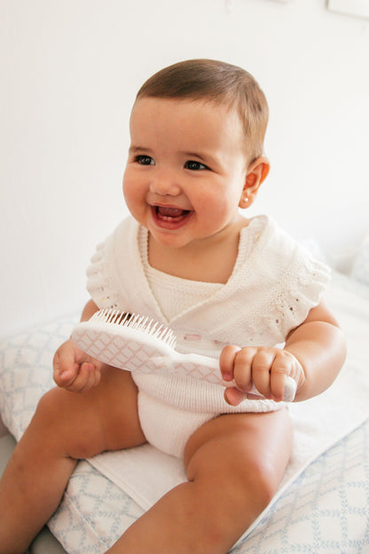 Cepillo Bebé de 0 a 8 meses Atenea Rosa