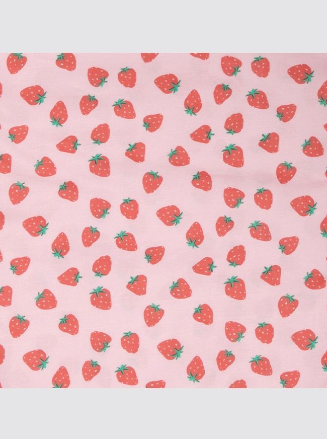 Waterproof Crawling Bib with Strawberries