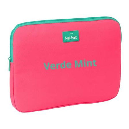 Large Pink Fluorescent Laptop Backpack