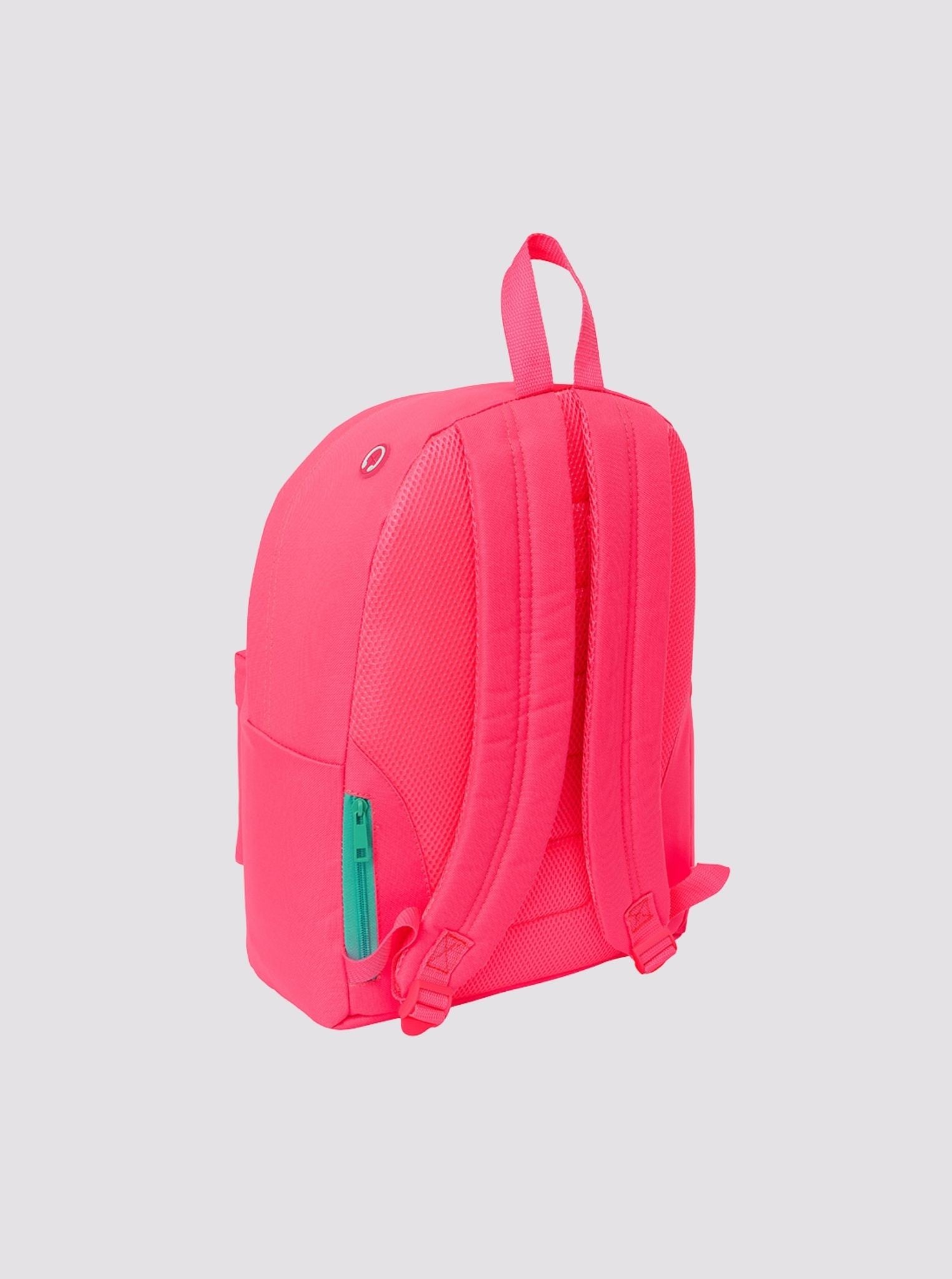 Mochila Grande Ordenador Rosa Flúor
