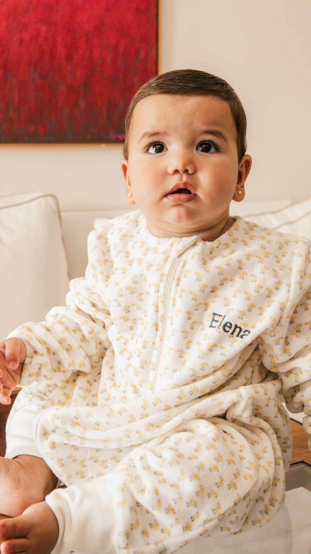 Bubble Pajamas with Sleeves, Yellow Chicks