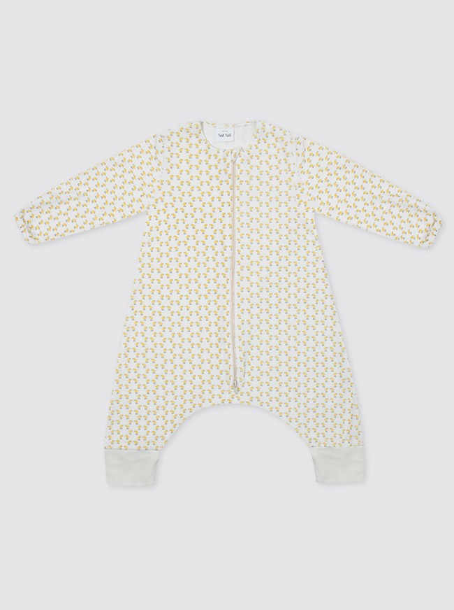 Bubble Pajamas with Sleeves, Yellow Chicks