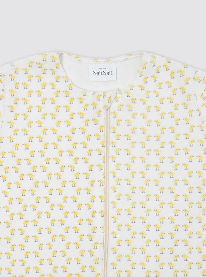 Bubble Pajamas with Sleeves, Yellow Chicks