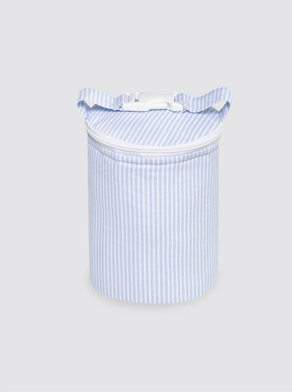 Light Blue Striped Piqué Thermal Bag