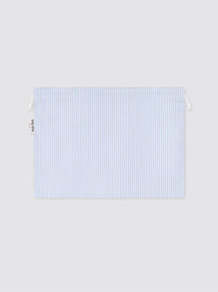 Large Bag with Light Blue Stripes
