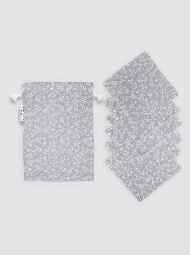 Lingettes hygiéniques légères Olsen, paquet de 6 avec sachet - Bleues