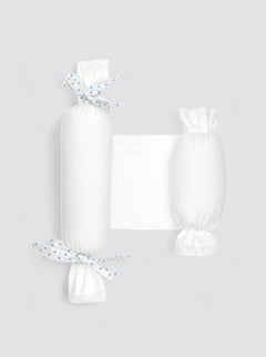 Nano Double Piqué Anti-Roll Cushion - Printed Bow