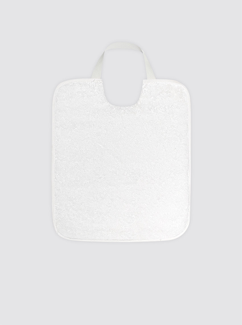 Babero Grande Blanco Con Elástico