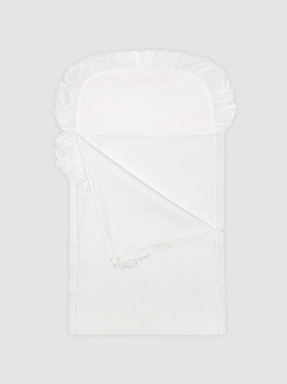 Saco de algodón con sábana blanco