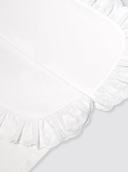 Saco de algodón con sábana blanco