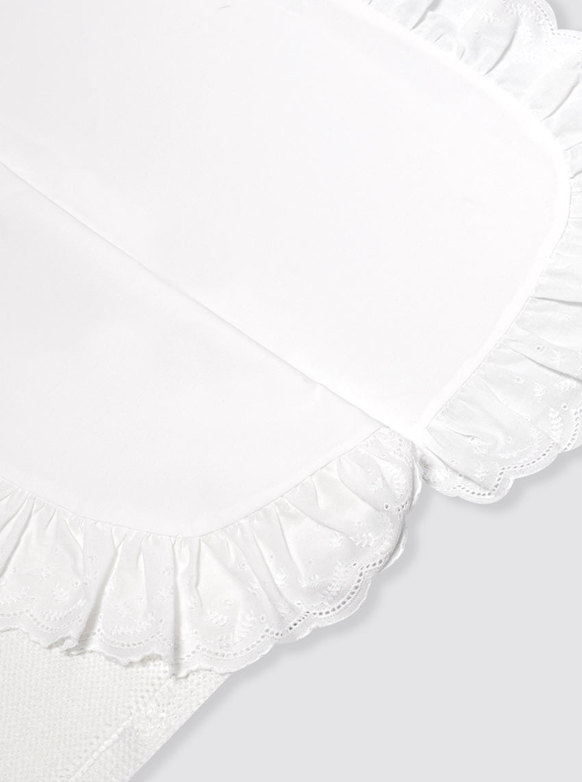 Saco de algodón con sábana blanco