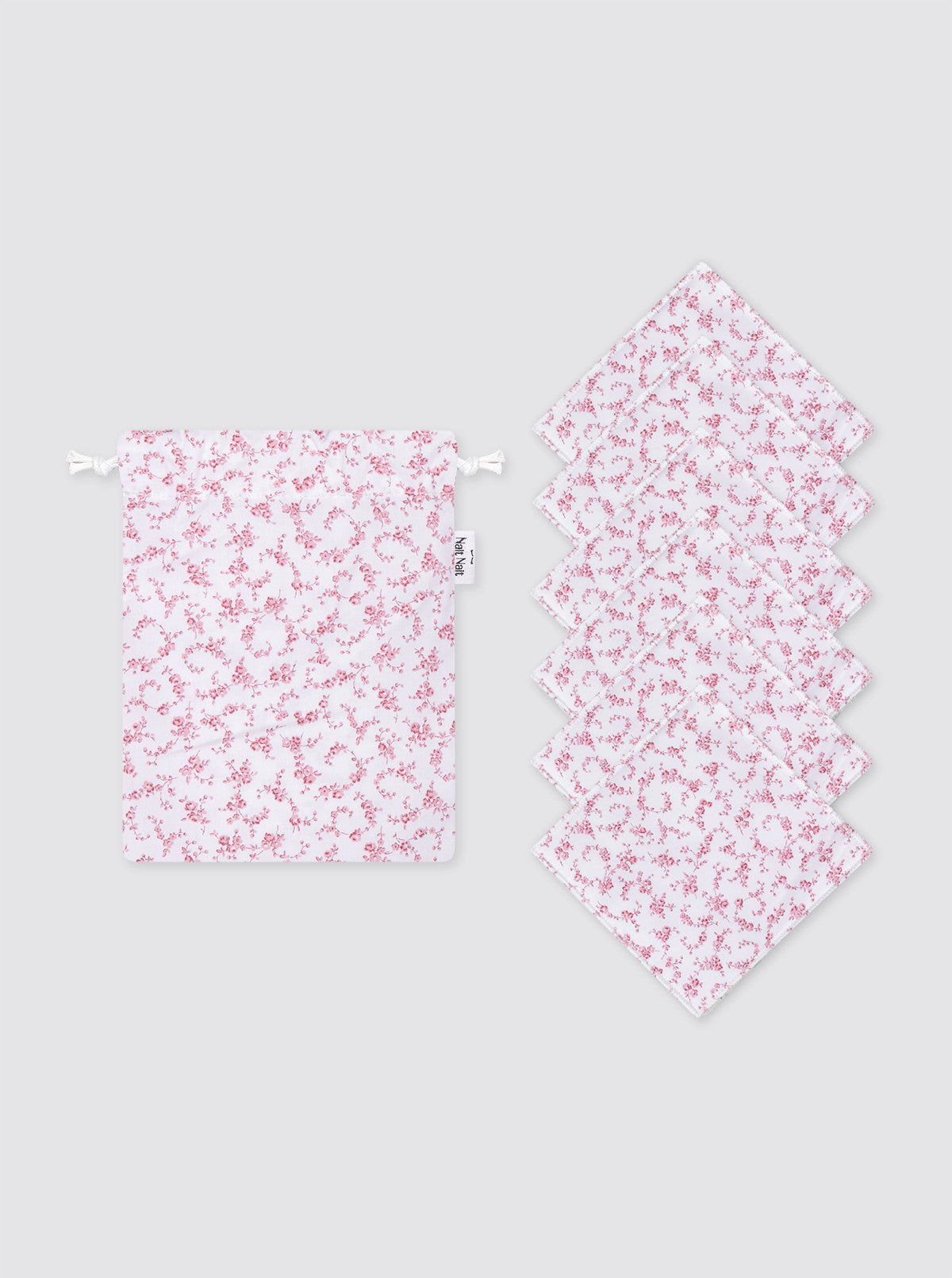 Toallitas Higiénicas 6 unidades + Talega Mini- Flor Pitiminí Rosa