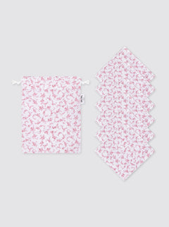 Hygienic Wipes 6 units + Mini Bag - Pink Pitiminí Flower