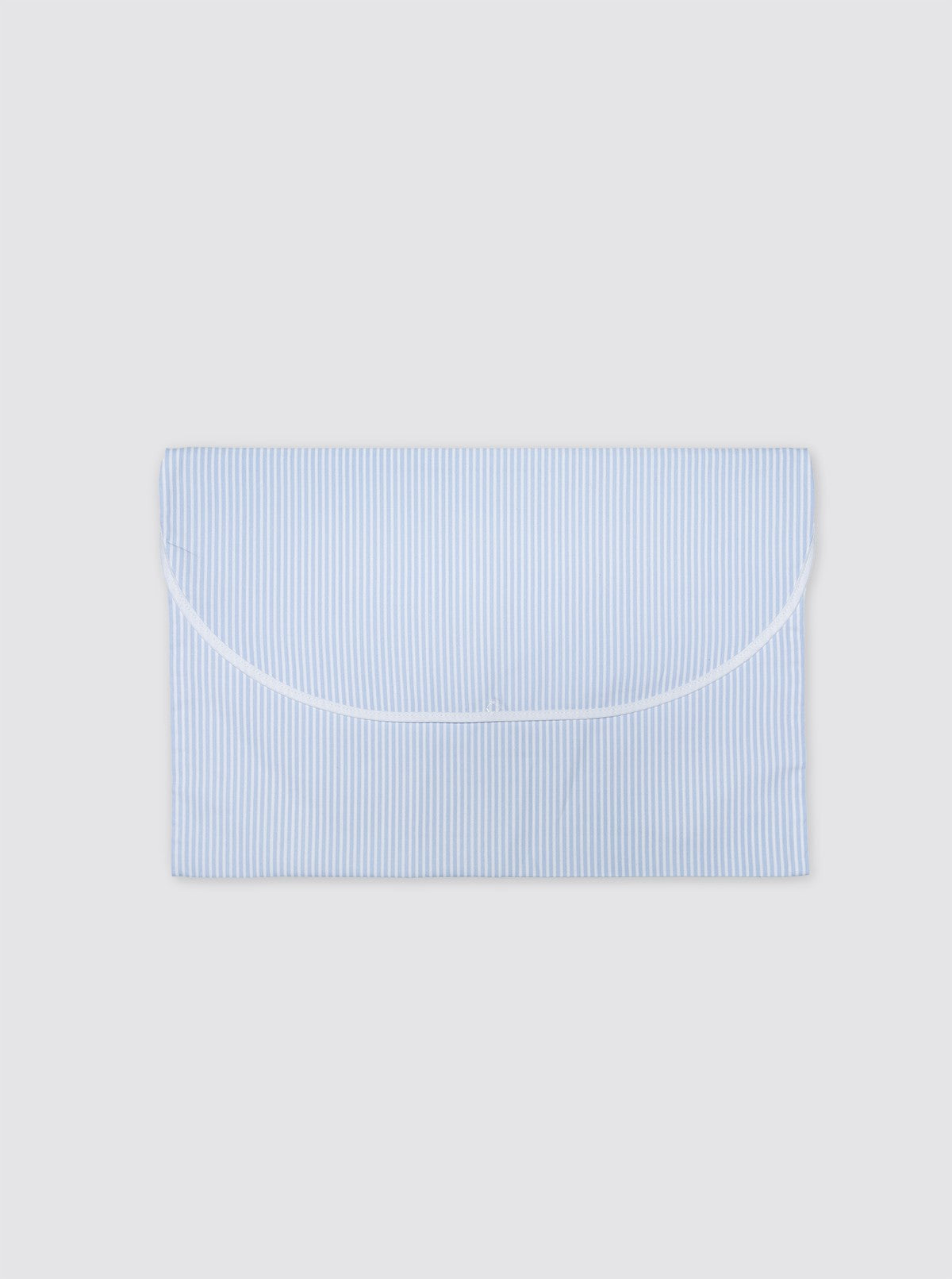 Small Garment Bag Piqué Light Blue Stripes
