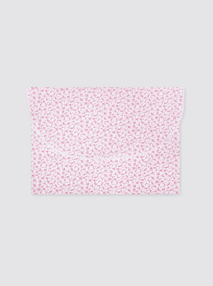 Bolsa de Ropa Grande con Tira Bordada Flor Pitiminí Rosa