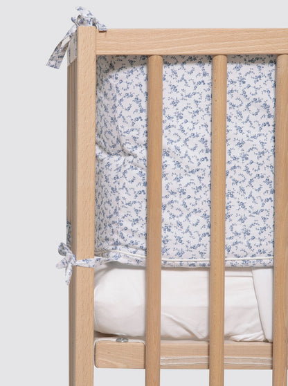 Pare-chocs miniature à fleurs bleues