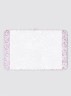 Maxi Towel with Miniature Pink Flower