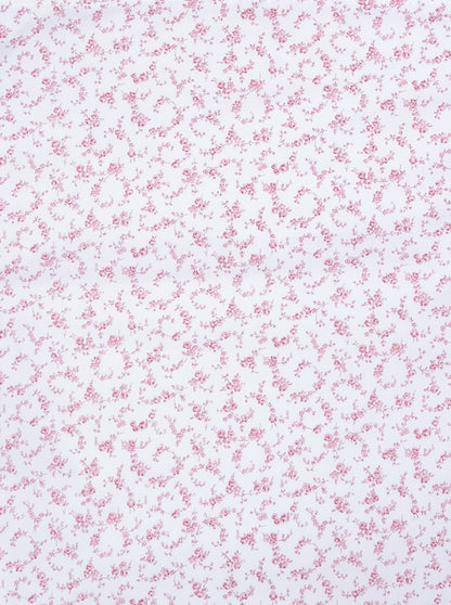 Matelas à langer pour meubles + housse à fleurs roses