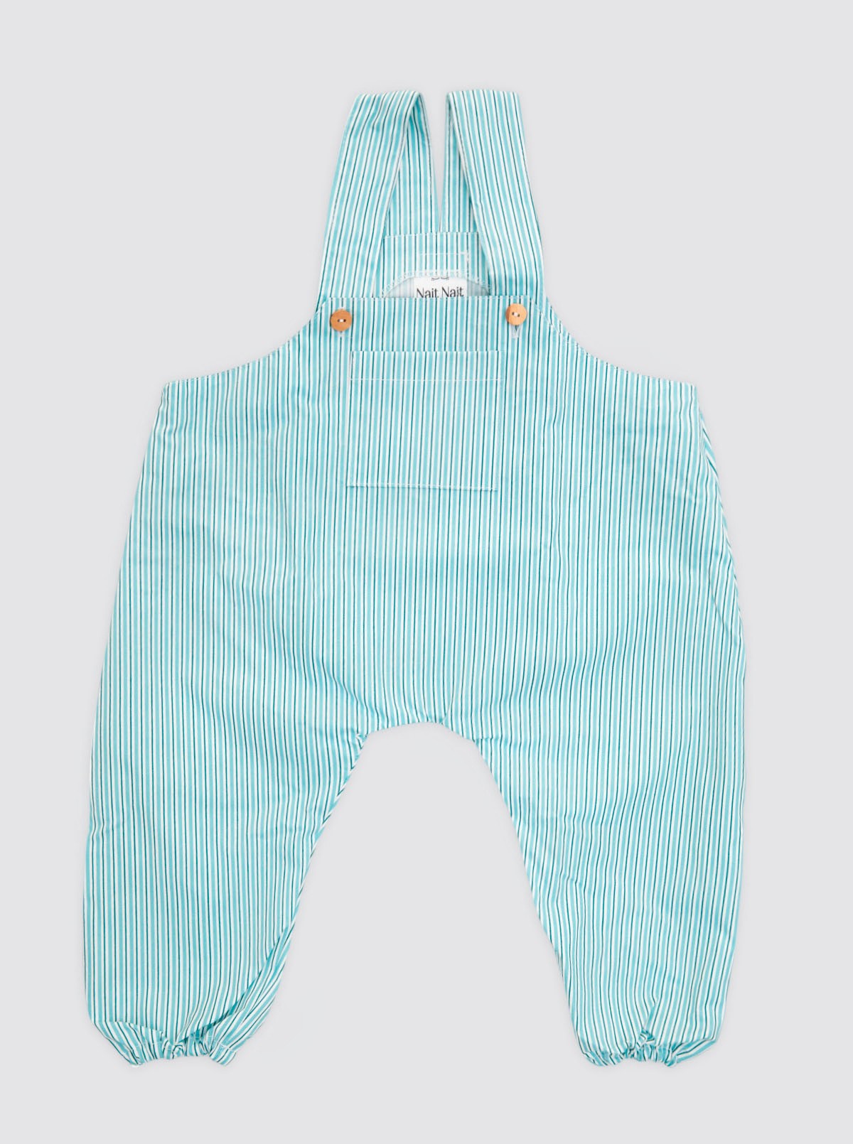 Waterproof Crawling Bib with Double Green Stripe