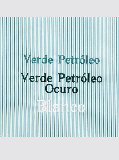 Petit sac à double rayure verte