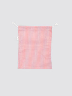 Small Double Striped Pink Bag