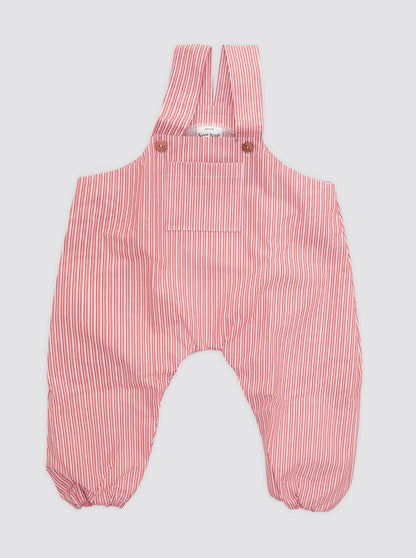 Waterproof Double Stripe Pink Crawling Bib