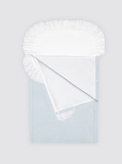Saco de Algodón con Sábana Celeste