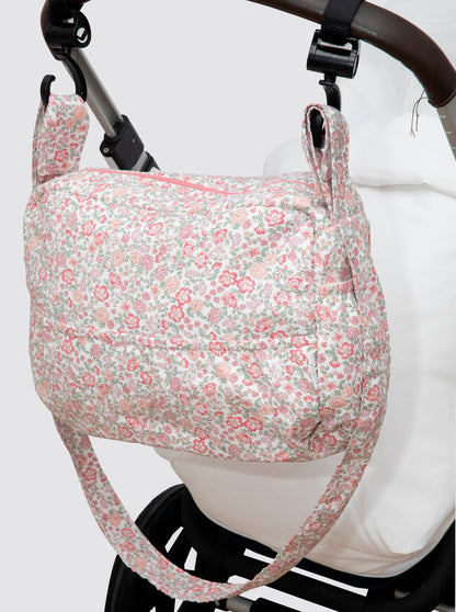 Large Cart Bag Flowers Nina Pink 