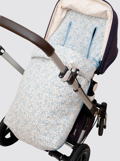 Funda con Saco Silla Universal Flores Nina Azul