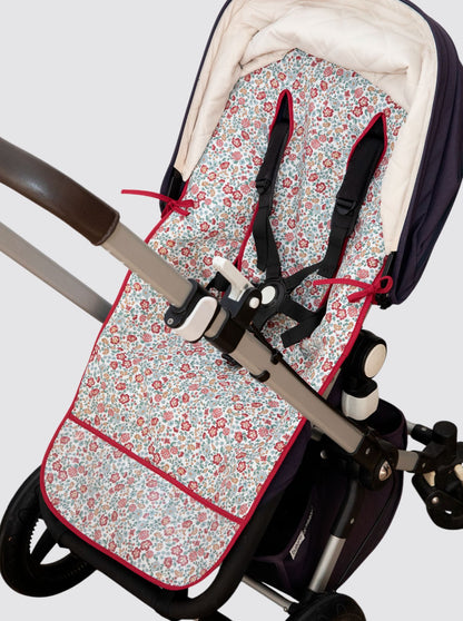 Housse de chaise d'été Universal Flowers Nina Burgundy