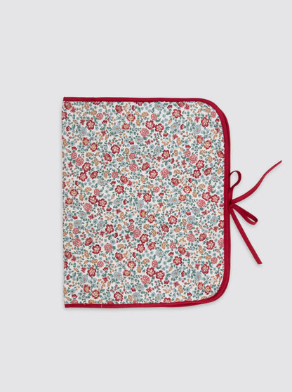 Sac organisateur de vêtements Nina bordeaux à fleurs