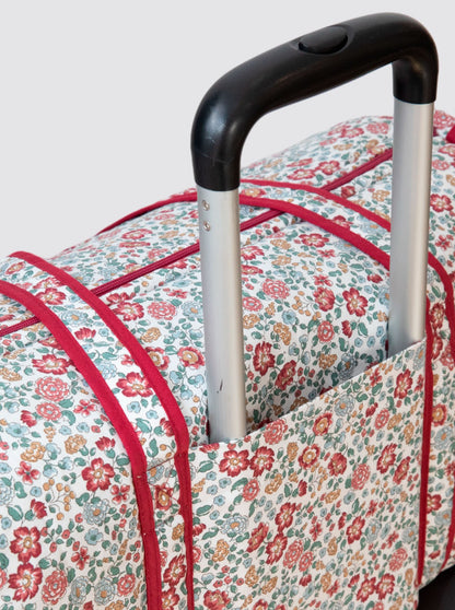 Nina Flowers Burgundy Travel Bag 