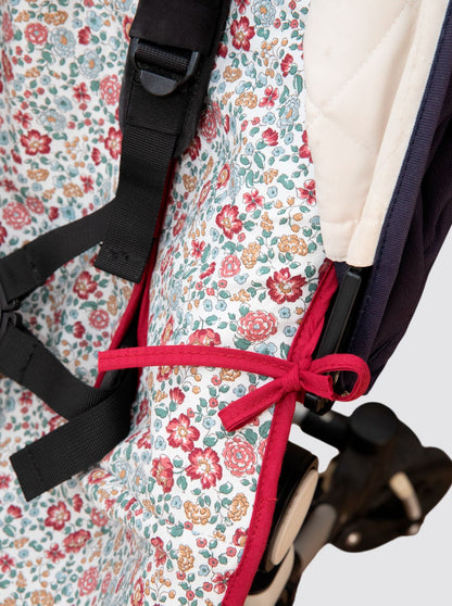 Housse de chaise d'été Universal Flowers Nina Burgundy