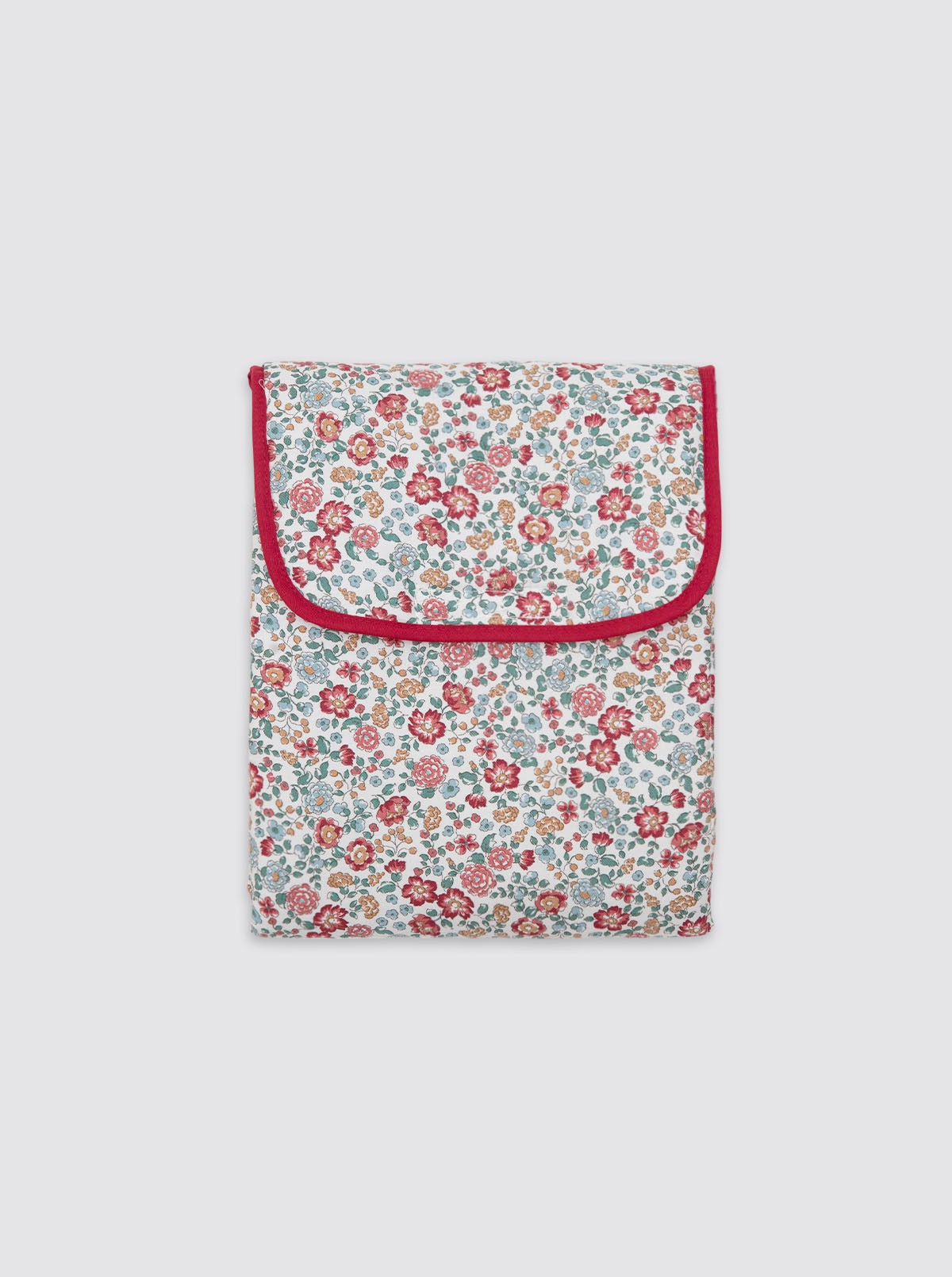 Cambiador con Bolsillos Flores Nina Burdeos