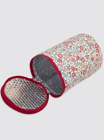Nina Flowers Burgundy Thermal Bag