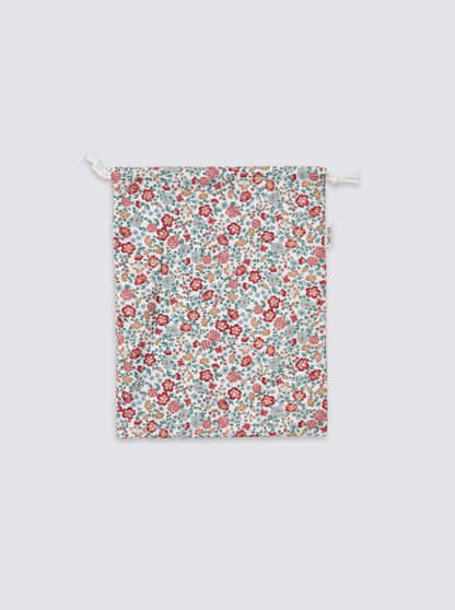 Talega Pequeña Flores Nina Burdeos