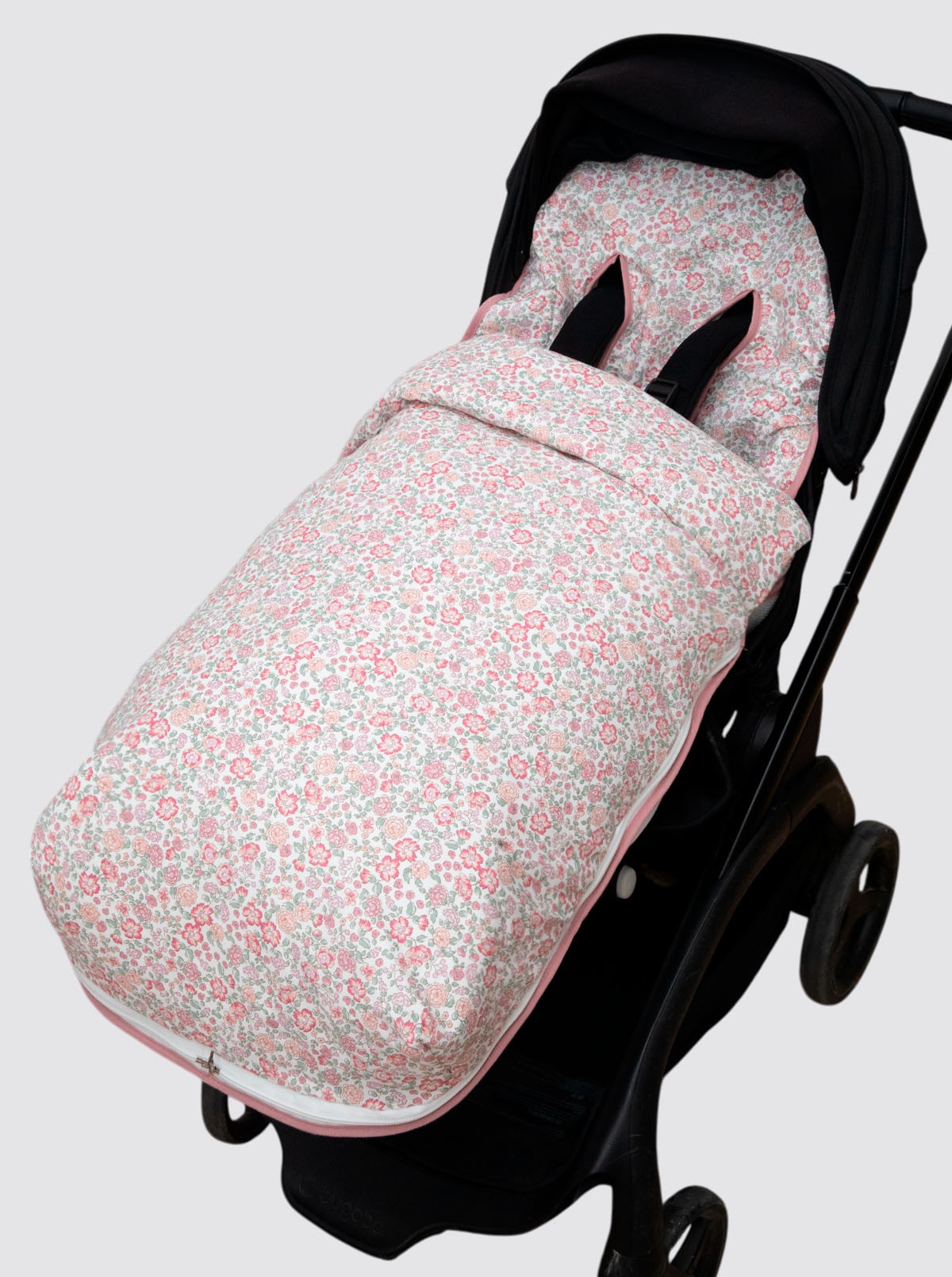 Dragonfly Floral Baby Stroller Cover with Footmuff for Girls, Pink