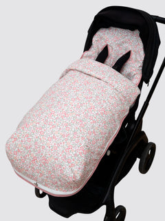 Dragonfly Floral Baby Stroller Cover with Footmuff for Girls, Pink