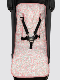 Housse de poussette d'été légère à fleurs roses Nina