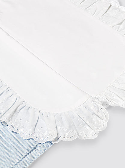 Saco de Algodón con Sábana Celeste