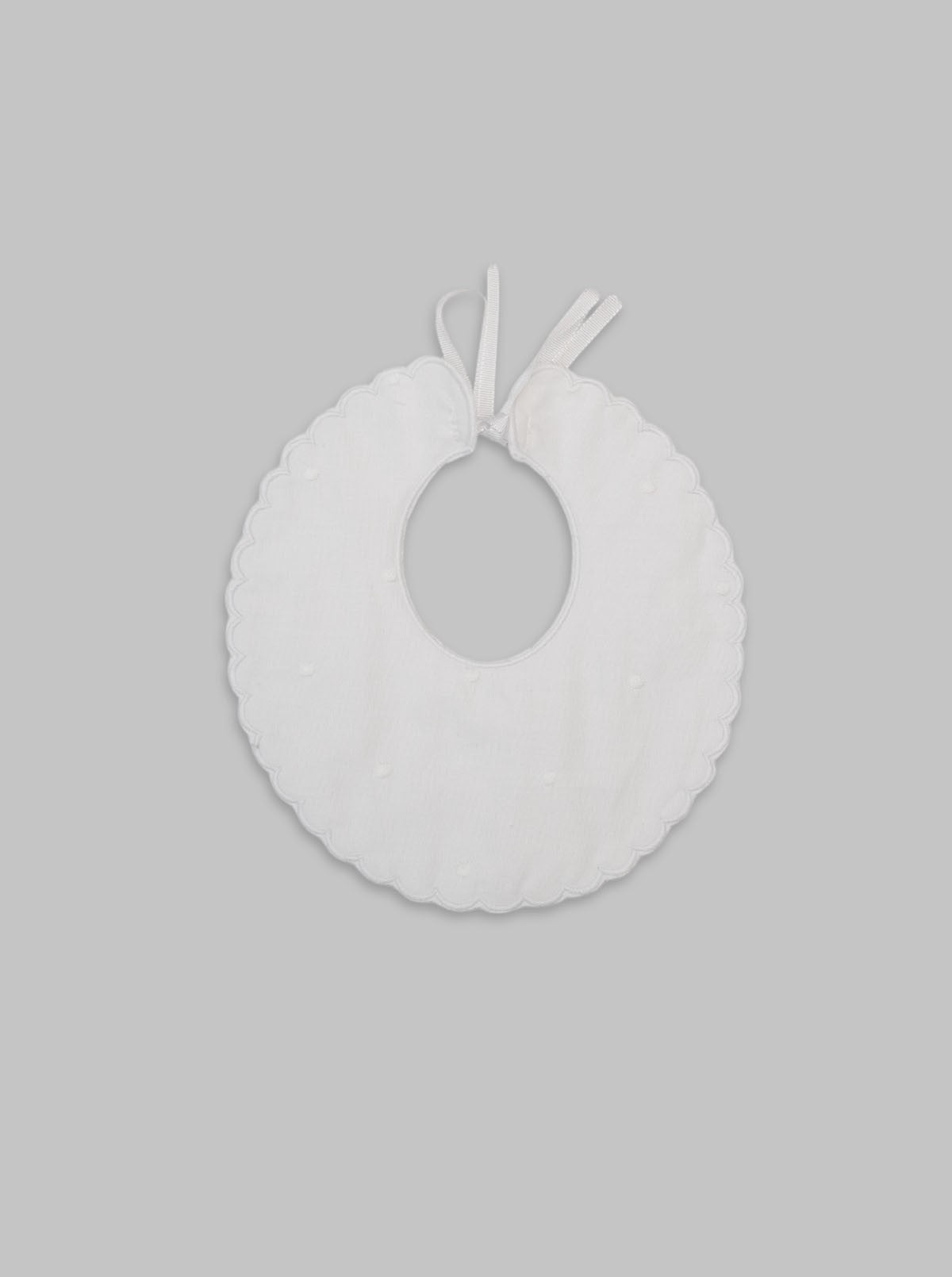 Bavoir imperméable en tissu éponge à pois