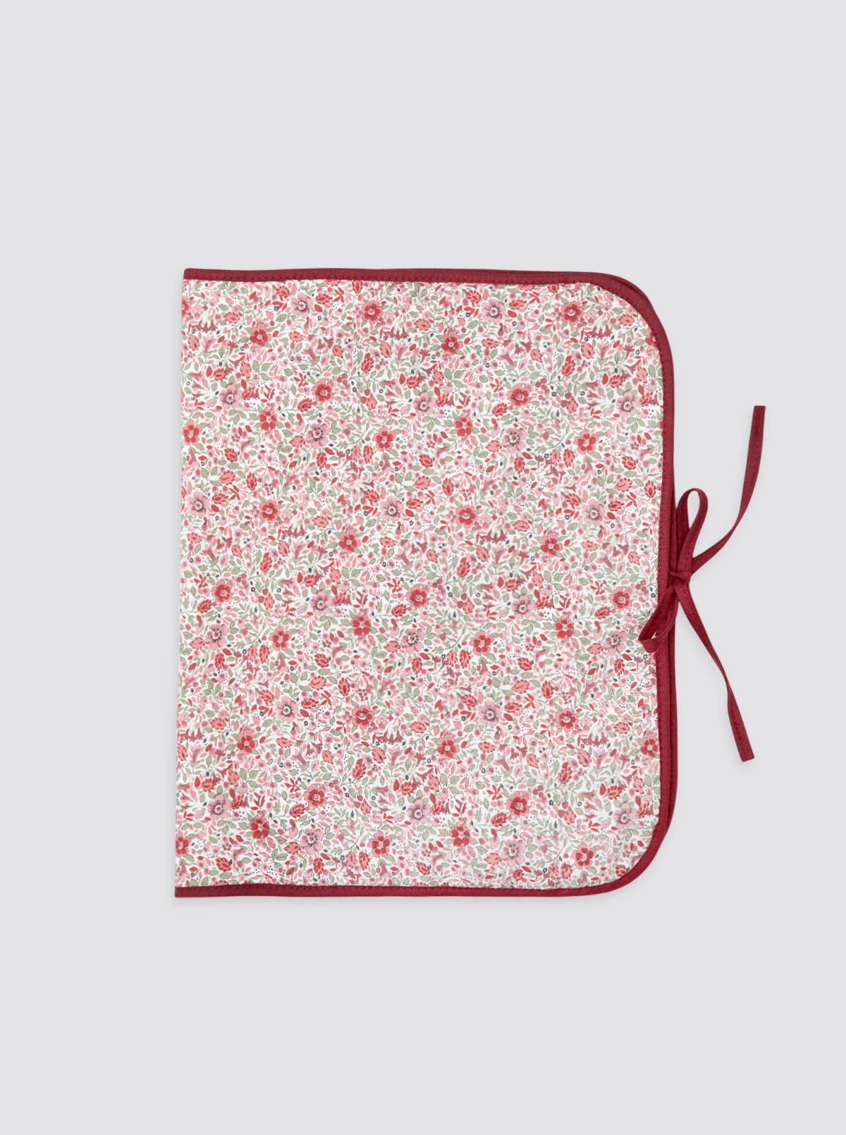 Sac organisateur de vêtements rouge Bibi à fleurs