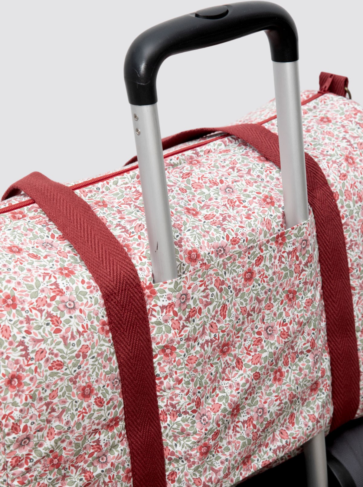 Red Bibi Flower Travel Bag