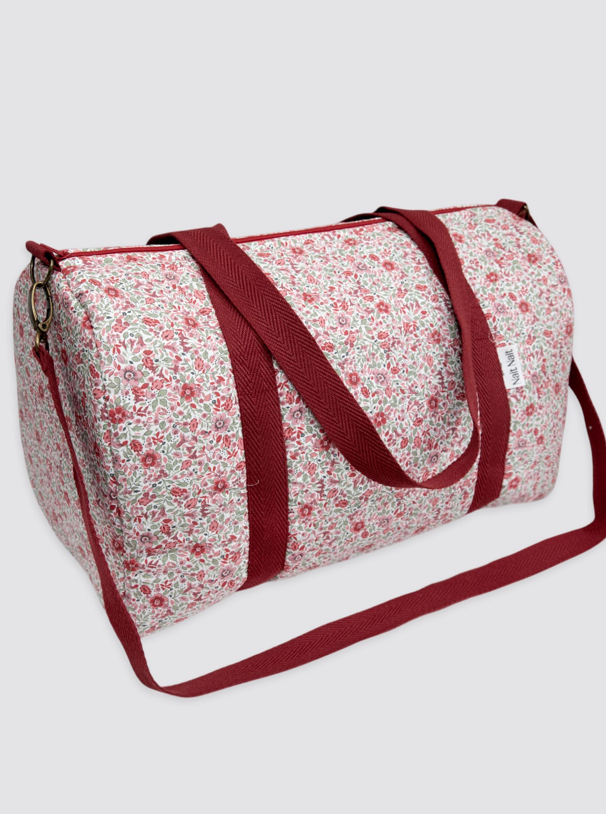 Red Bibi Flower Travel Bag