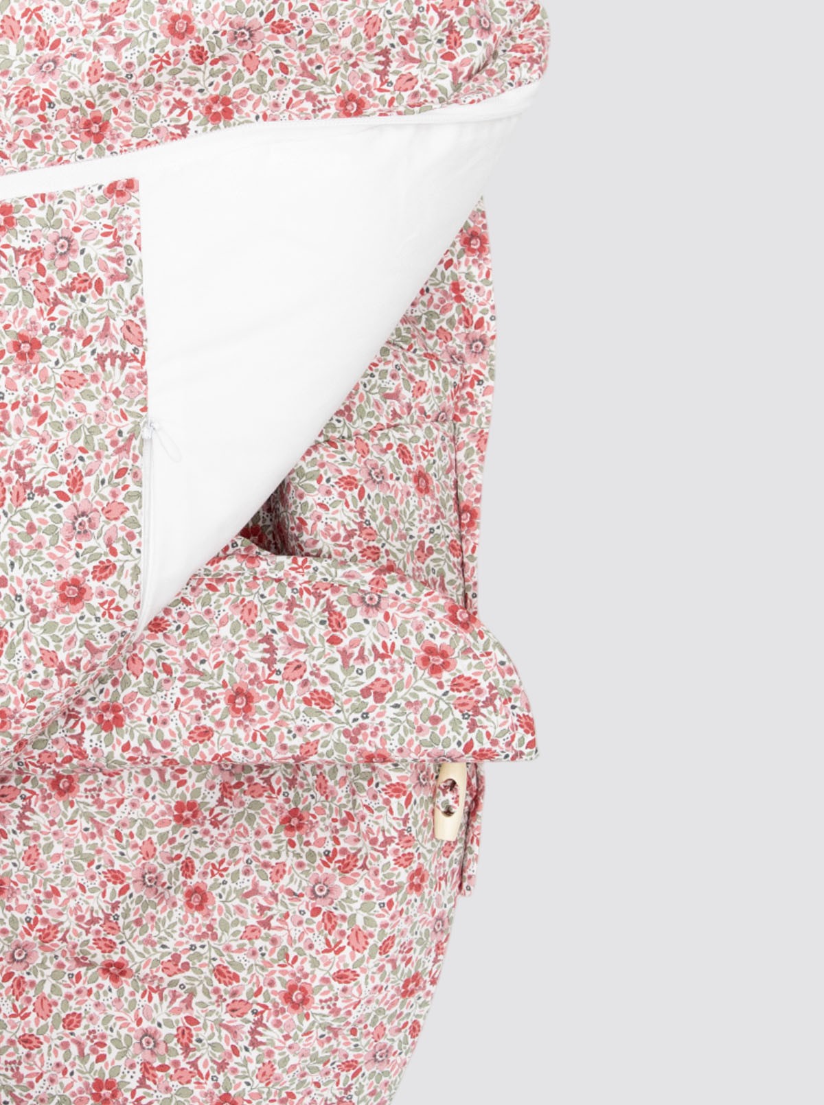 Funda para hamaca Babybjörn con Saco Flor Bibi Roja