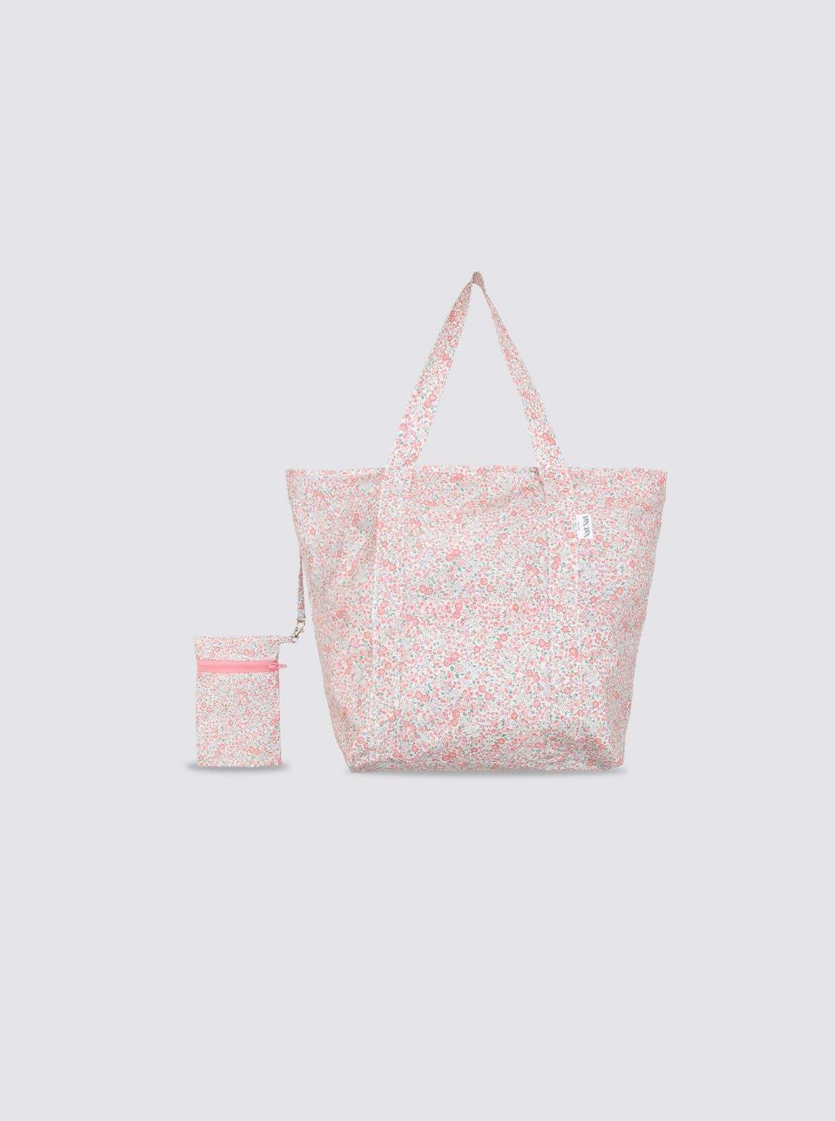 Bolsa de Playa Pequeña Flores Catalina Rosa